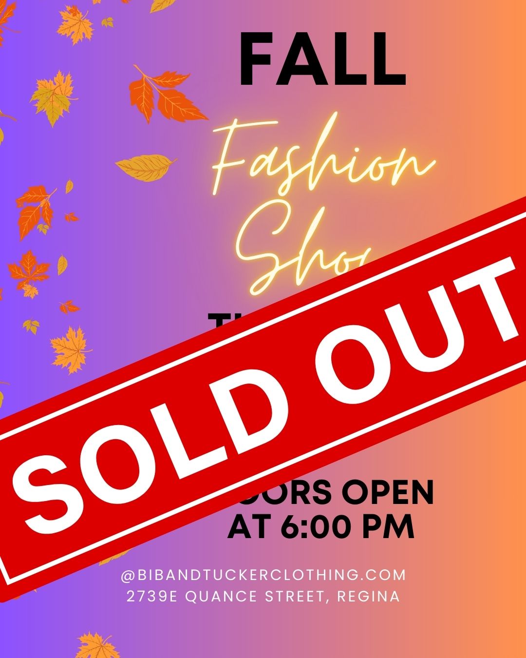 Fall 2025 Fashion Show Tickets