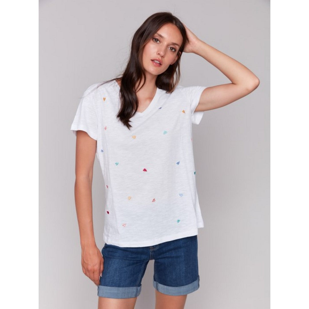 Short Sleeve V-Neck Tee C1231E