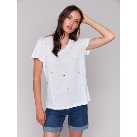 Short Sleeve V-Neck Tee C1231E