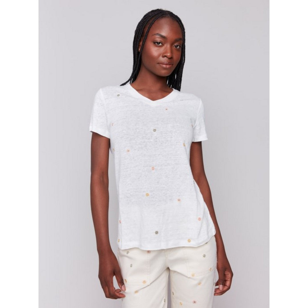 Short Sleeve V-Neck Tee C1231E