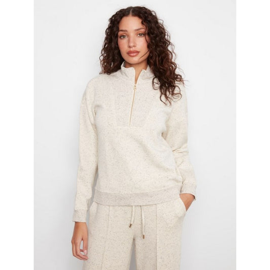 Half Zip Scuba Top C1454-757C