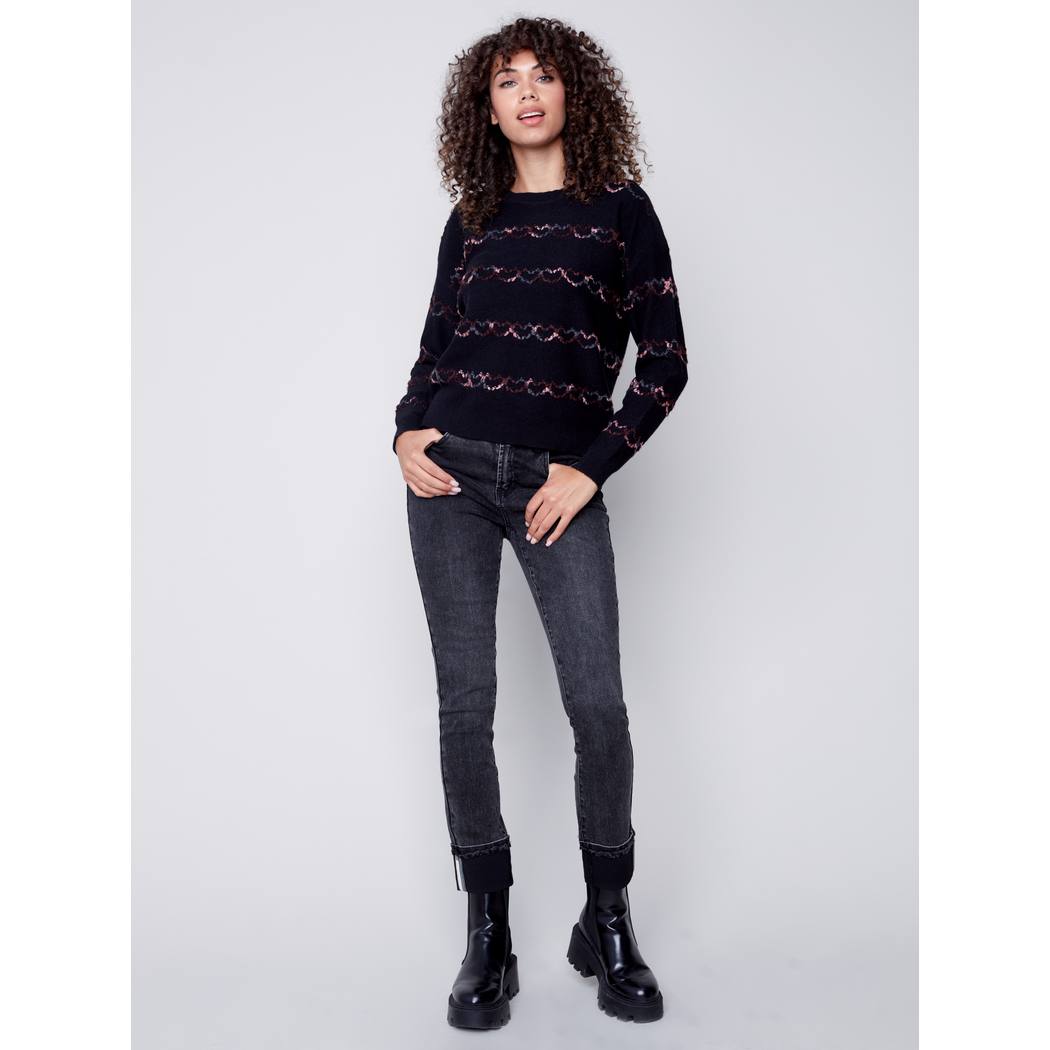 Crew Neck Long Sleeve Sweater C2526P736A