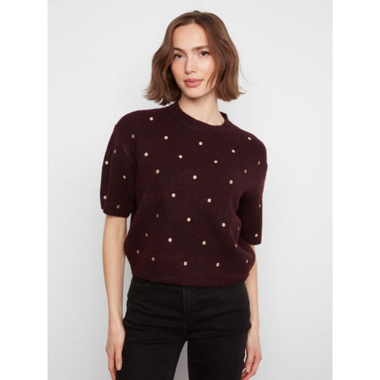 Polka Dot Sweater C2858ER-707C