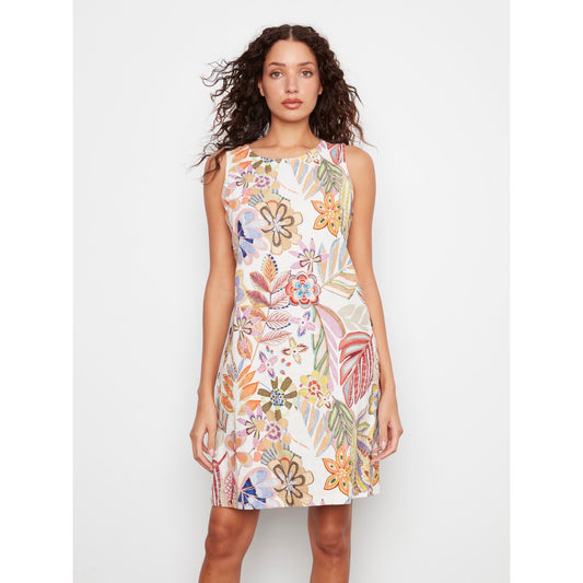 Printed Sleeveless Dress C3254P