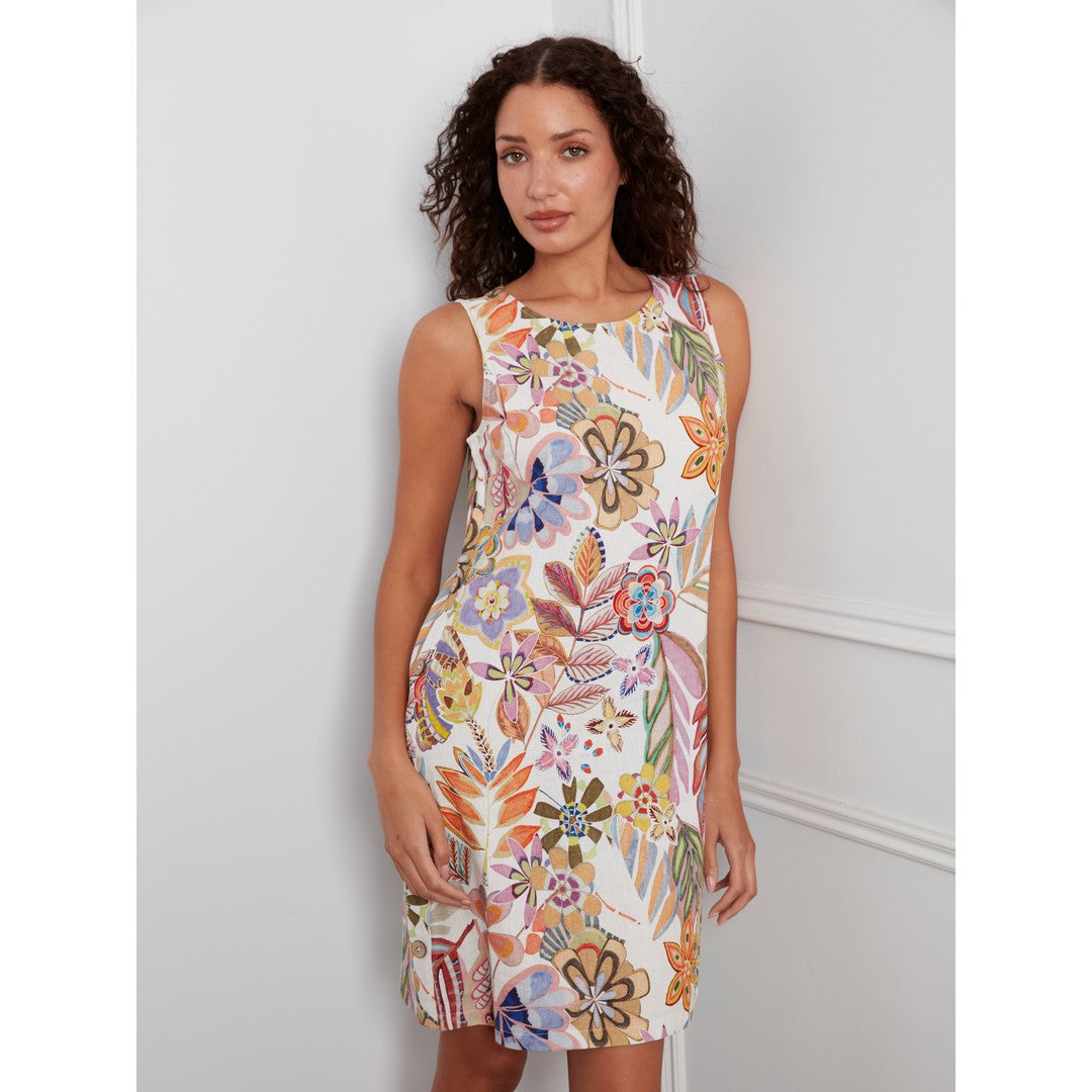 Printed Sleeveless Dress C3254P