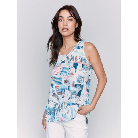 Reversible Postcard Cami Top C4317P