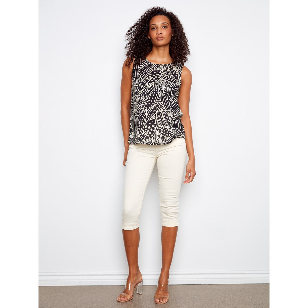 Printed Sleeveless Tank C4512RR