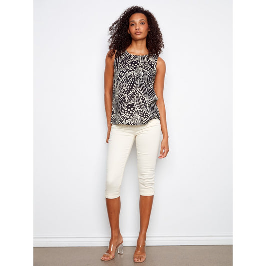 Printed Sleeveless Tank C4512RR