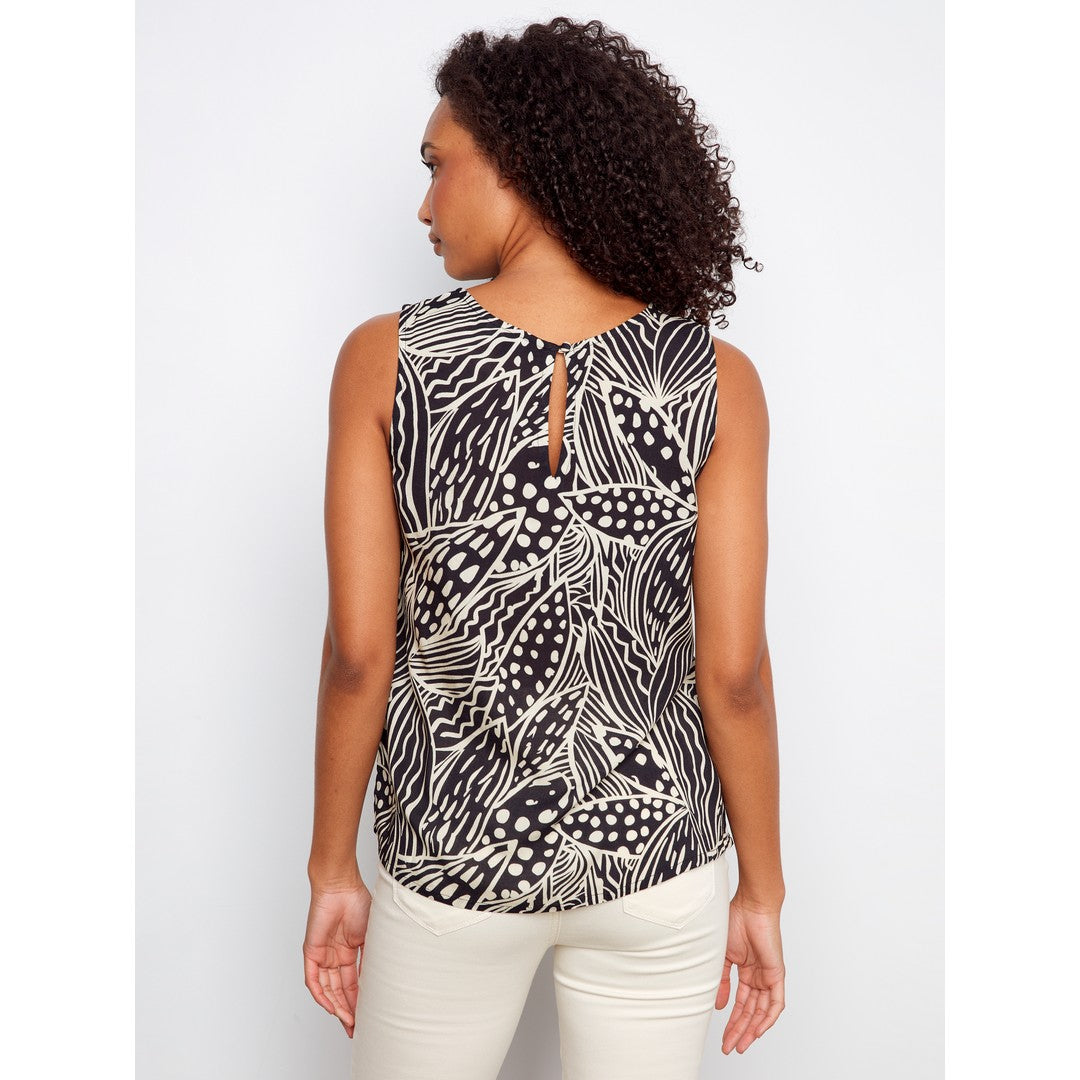 Printed Sleeveless Tank C4512RR