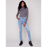 Load image into Gallery viewer, Asymmetrical Hem Bootcut Denim C5429431A

