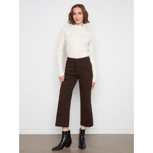 Printed Cropped Wide Leg C5660RP-671C