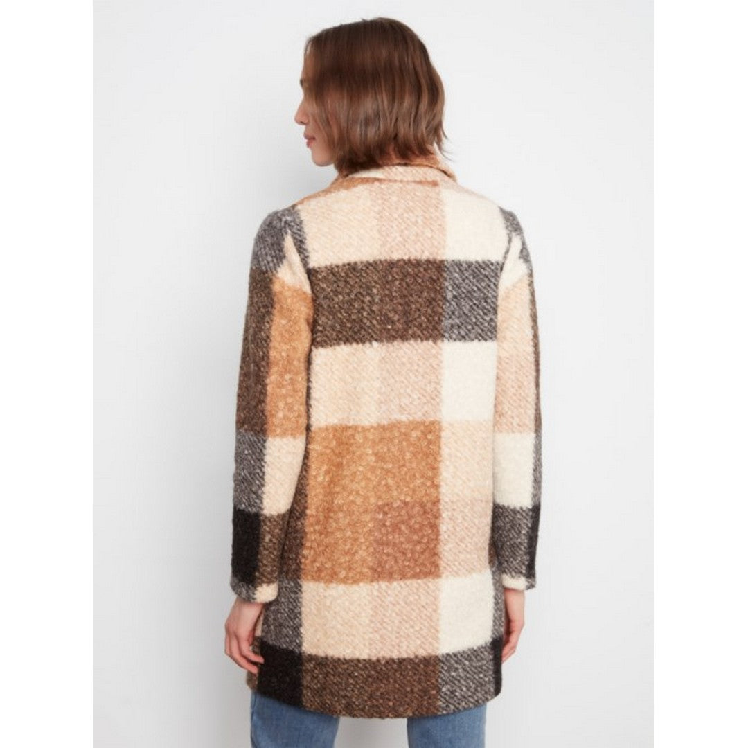 Plaid Bouclé Knit Coat C6141ZR-707B