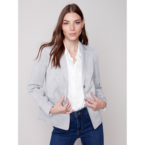 Plaid Knit Jacket C6274683B