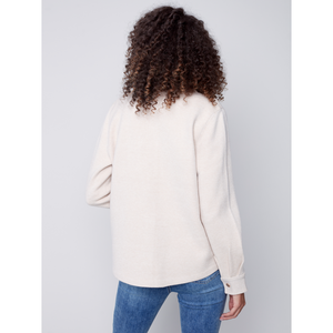 Knit Shirt with Front Patch Pockets Jacket C6286739B