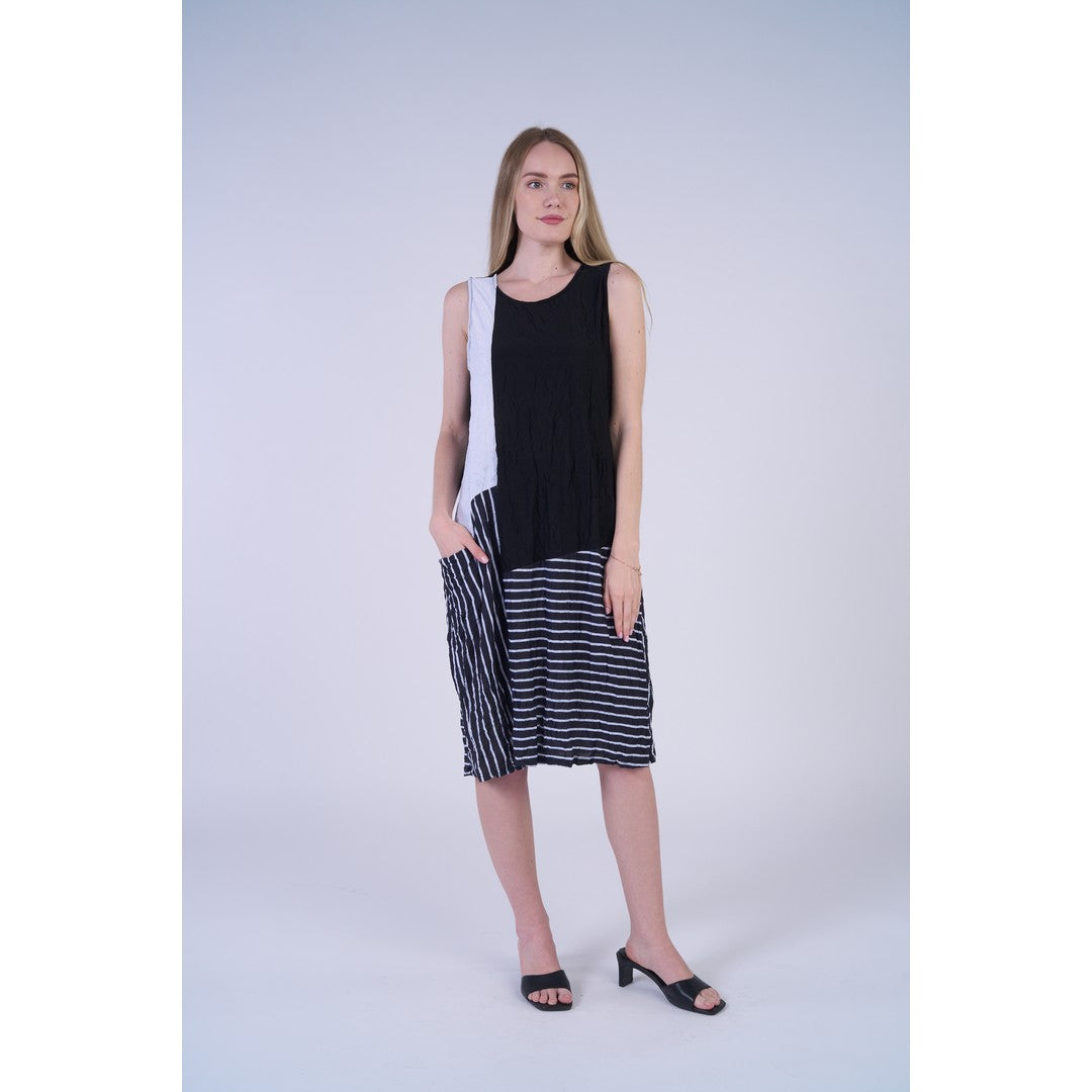 European Crush Stripe Dress 25079