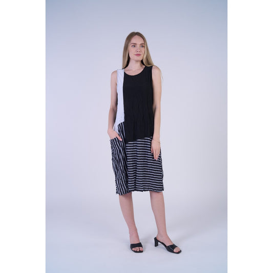 European Crush Stripe Dress 25079
