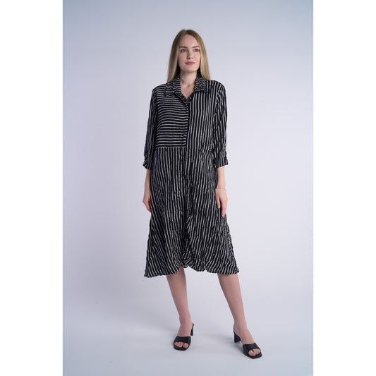 Crushed Stripe Dress 25324