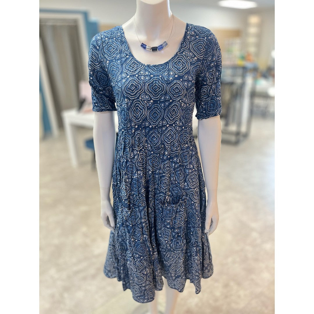 Jess Half Sleeve Scoop Neck Dress