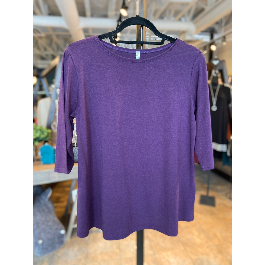 Bamboo 3/4 Sleeve Best Ever Tee Top BT1116