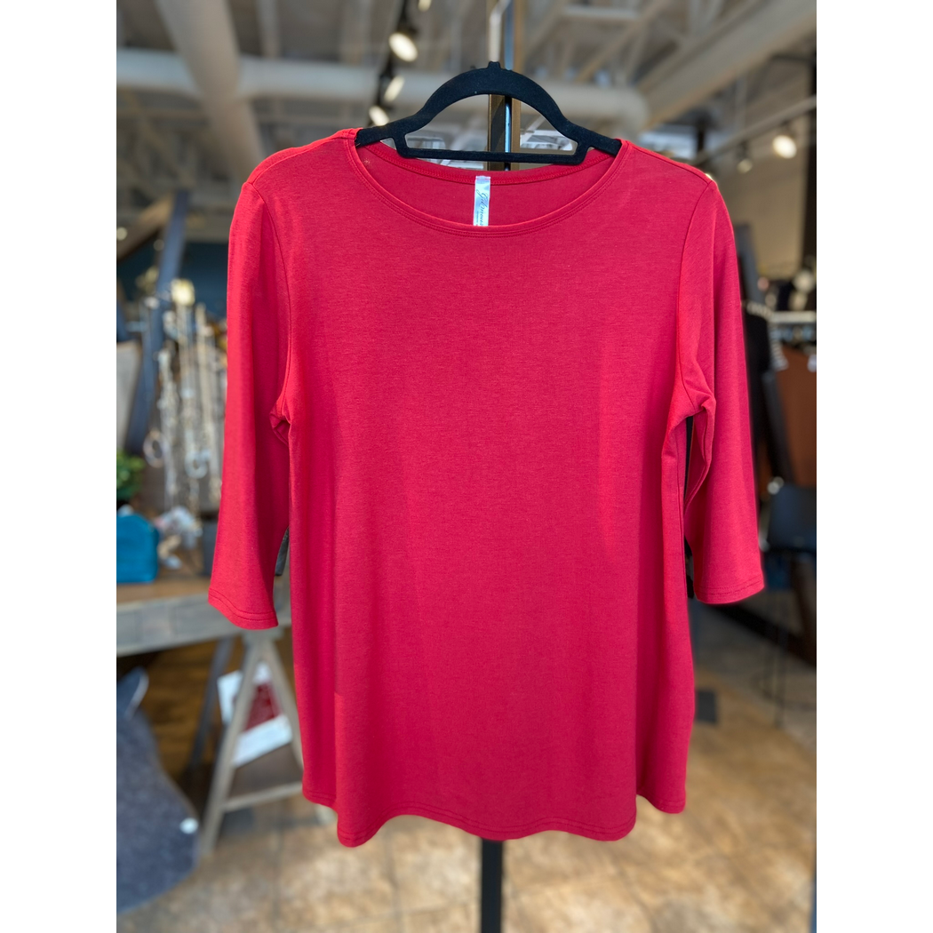 Bamboo 3/4 Sleeve Best Ever Tee Top BT1116