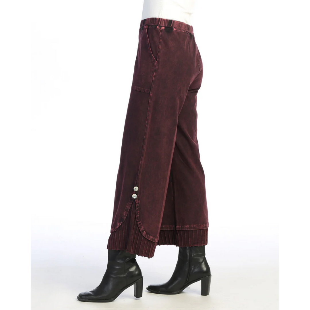 Mineral Washed Rib Contrast Pant M125