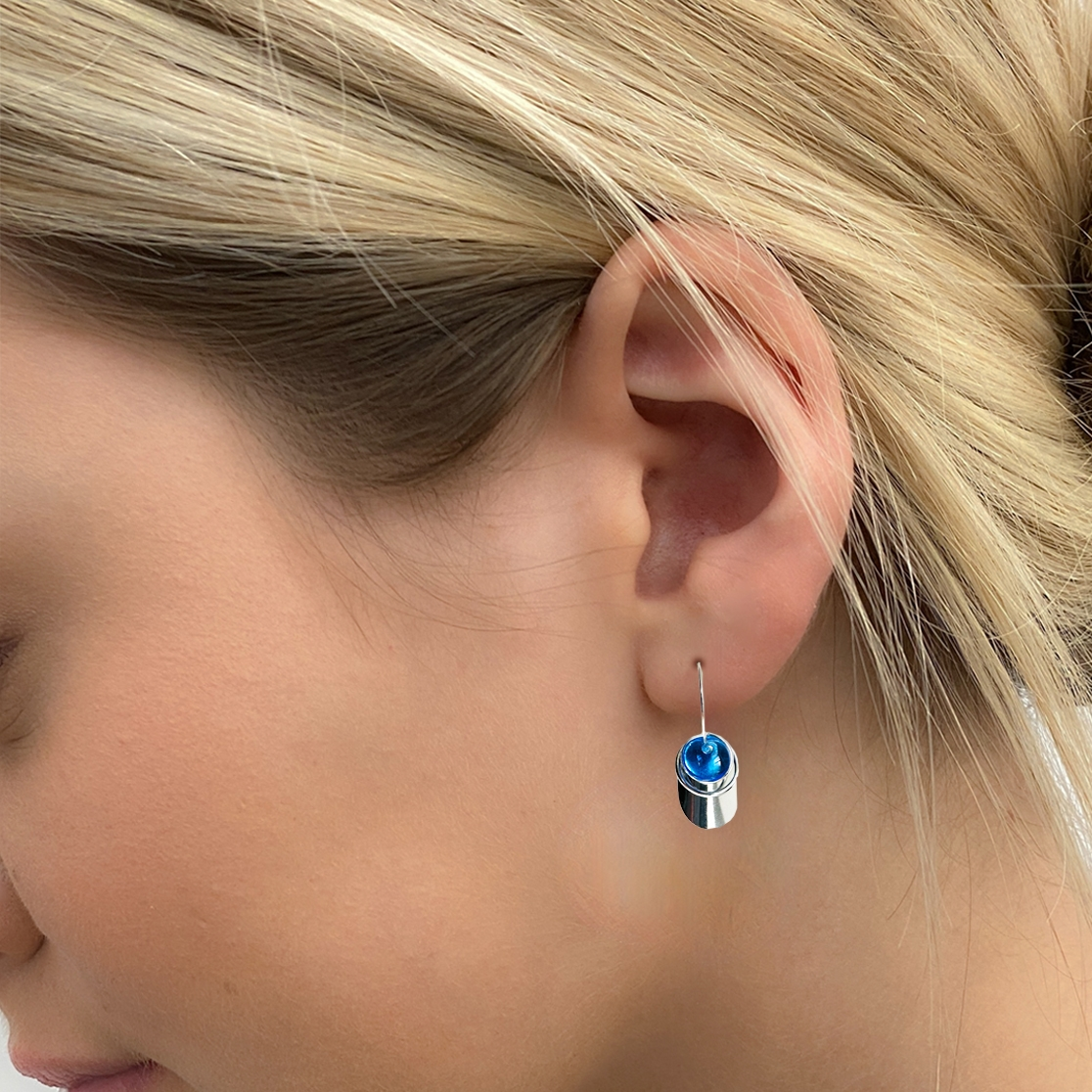 Dangle Earrings with Interchangeable Colours OV36