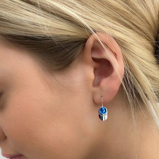 Dangle Earrings with Interchangeable Colours OV36