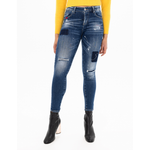 Load image into Gallery viewer, Skinny Leg Jean with Distressing Denim R10061DE2141
