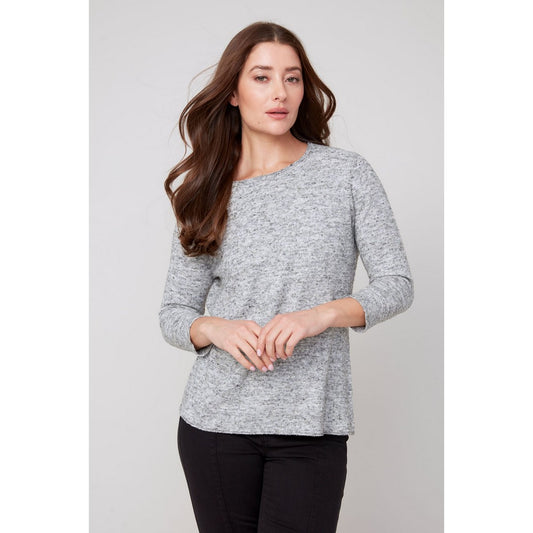 Boucle Mix Yarn Sweater R6951