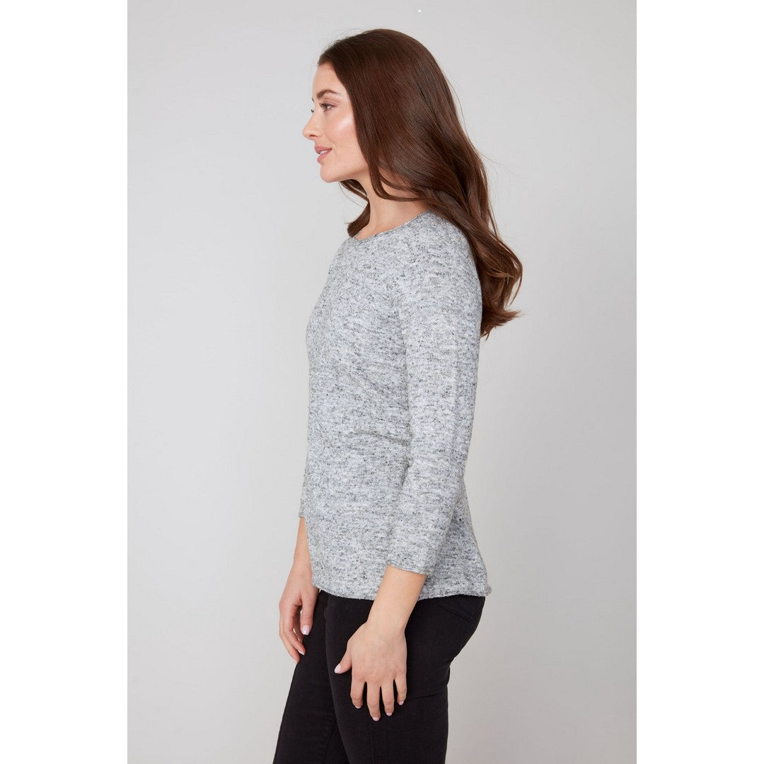 Boucle Mix Yarn Sweater R6951