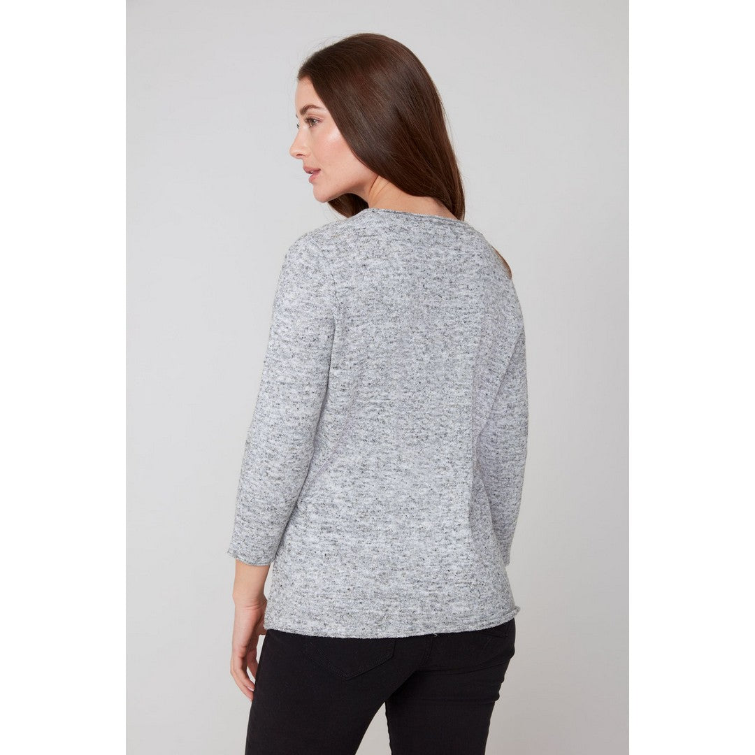 Boucle Mix Yarn Sweater R6951