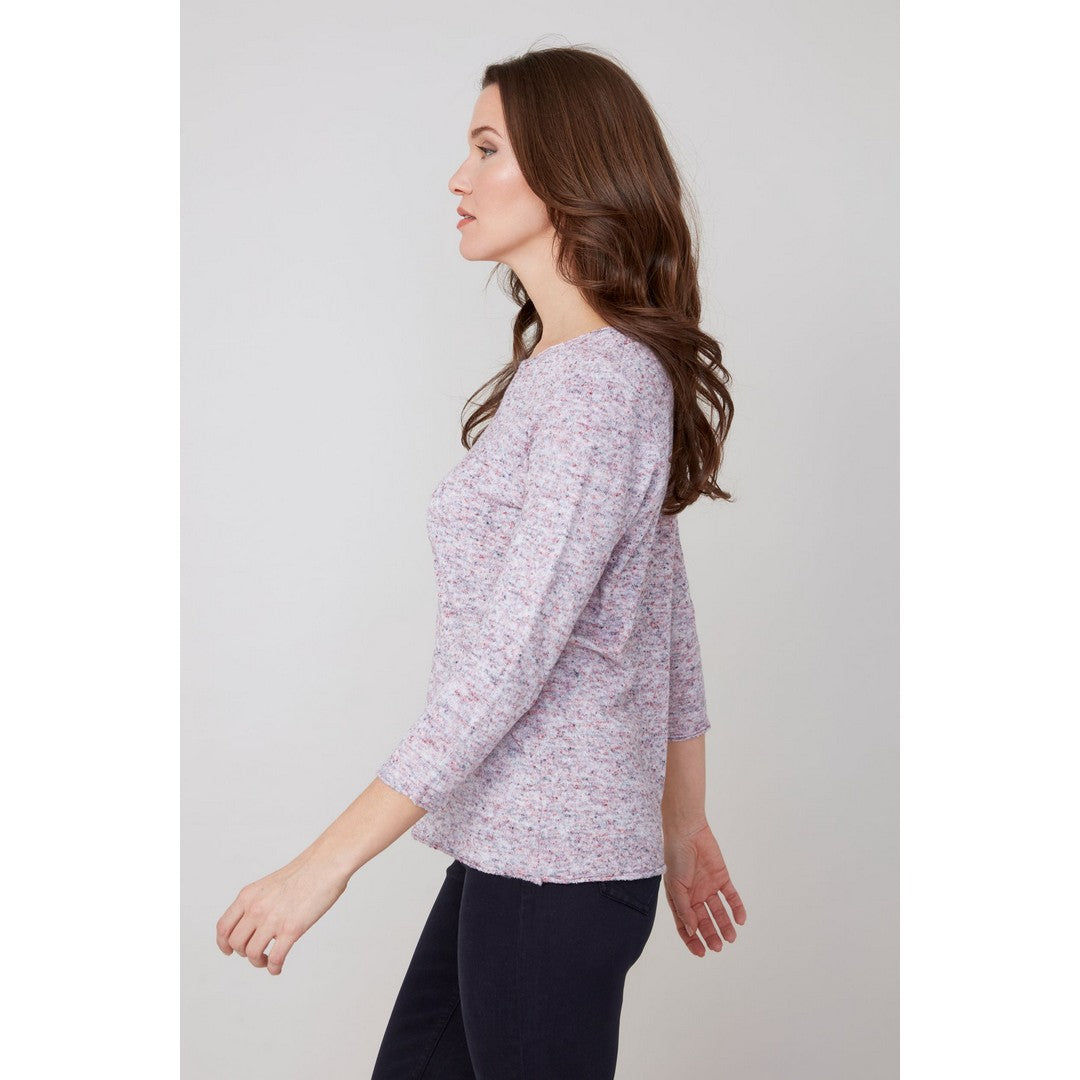Boucle Mix Yarn Sweater R6951