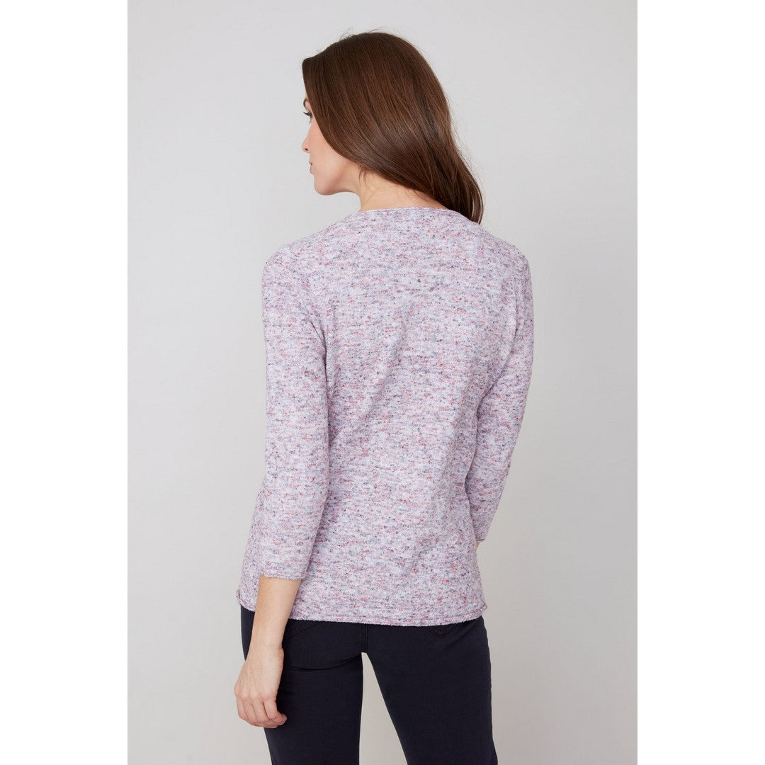 Boucle Mix Yarn Sweater R6951
