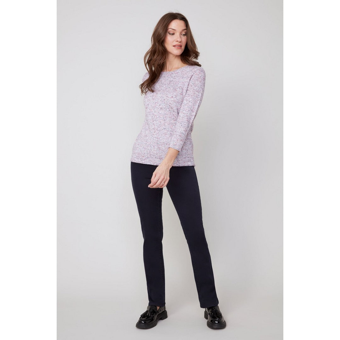 Boucle Mix Yarn Sweater R6951