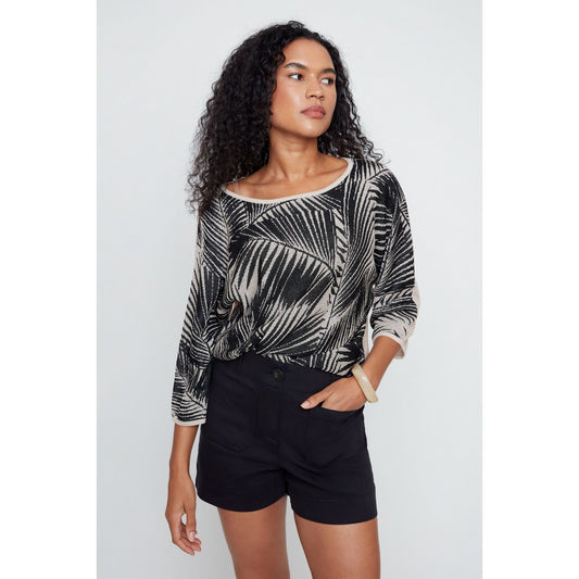 Knit Leaves Sweater R69854495