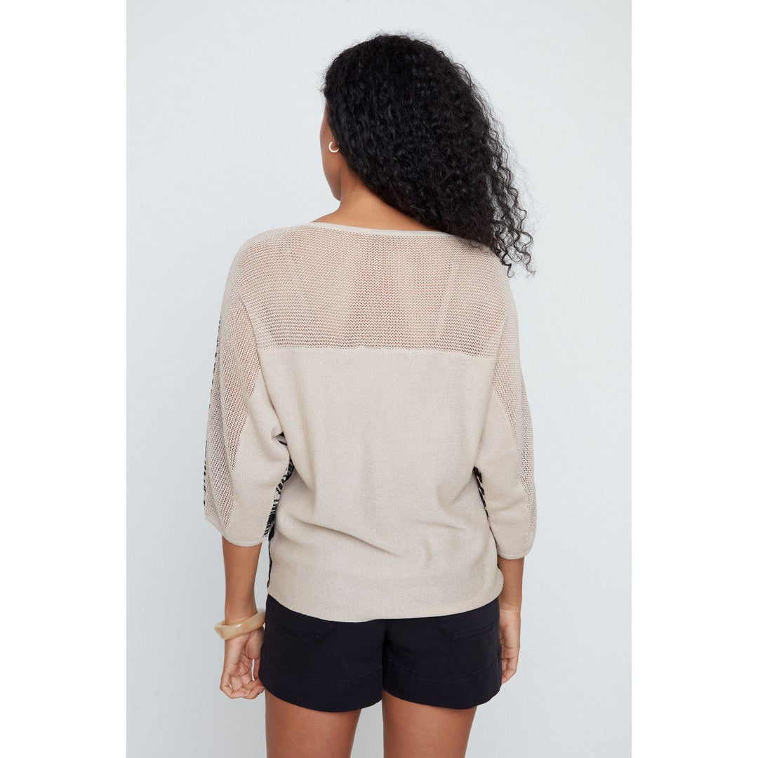 Knit Leaves Sweater R69854495