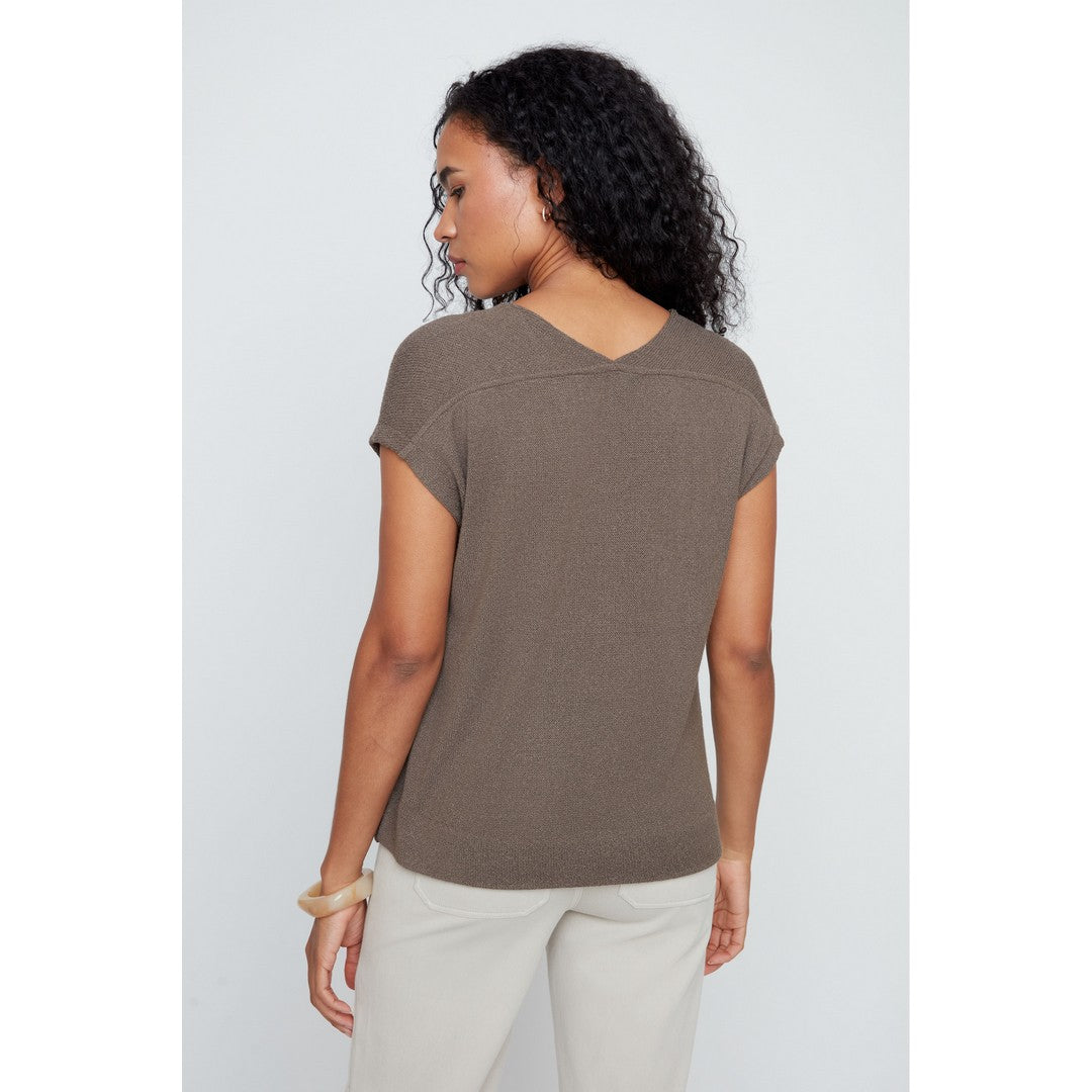 V-Neck Cap Sleeve Sweater R7808-55K