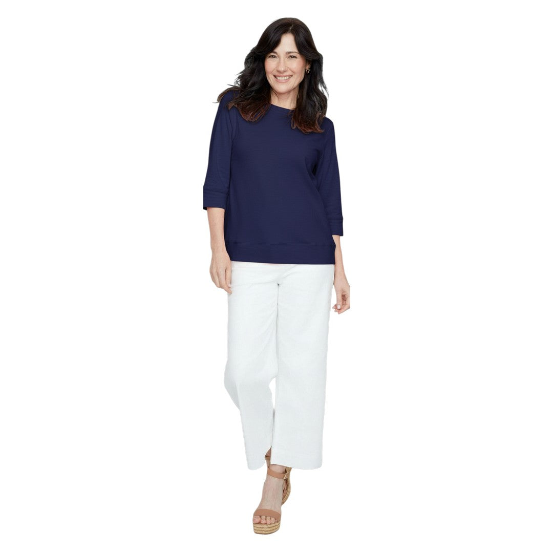 Knit 3/4 Sleeve Top R7810-89G