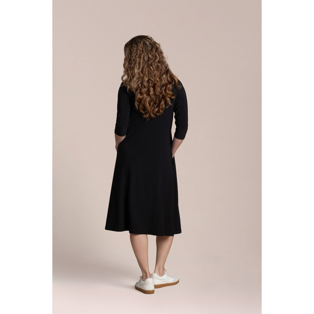Fit & Flare Dress, 3/4 Slv 28198-2