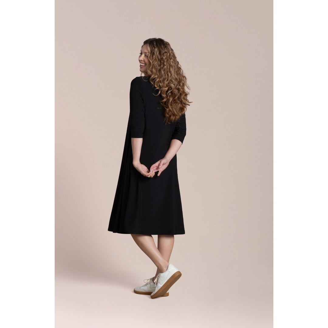 Fit & Flare Dress, 3/4 Slv 28198-2