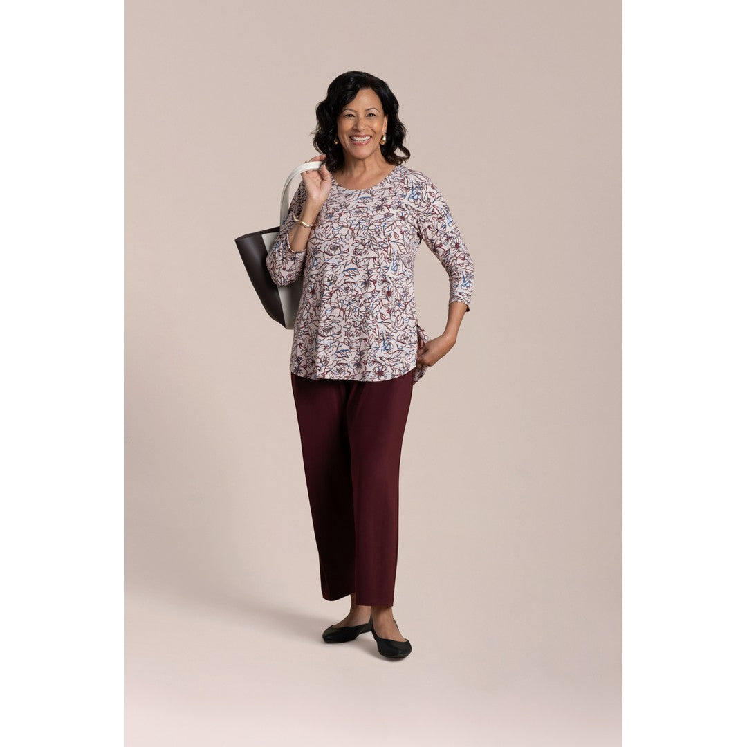 Go To Classic T Relax, 3/4 Slv, Print C 22110RPC-2