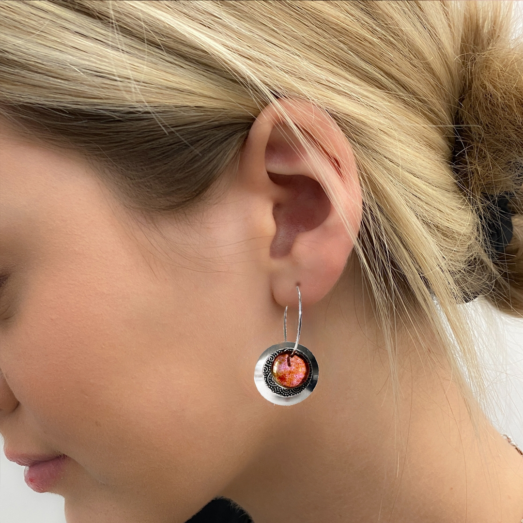 Earrings with Interchangeable Colours TCRD42