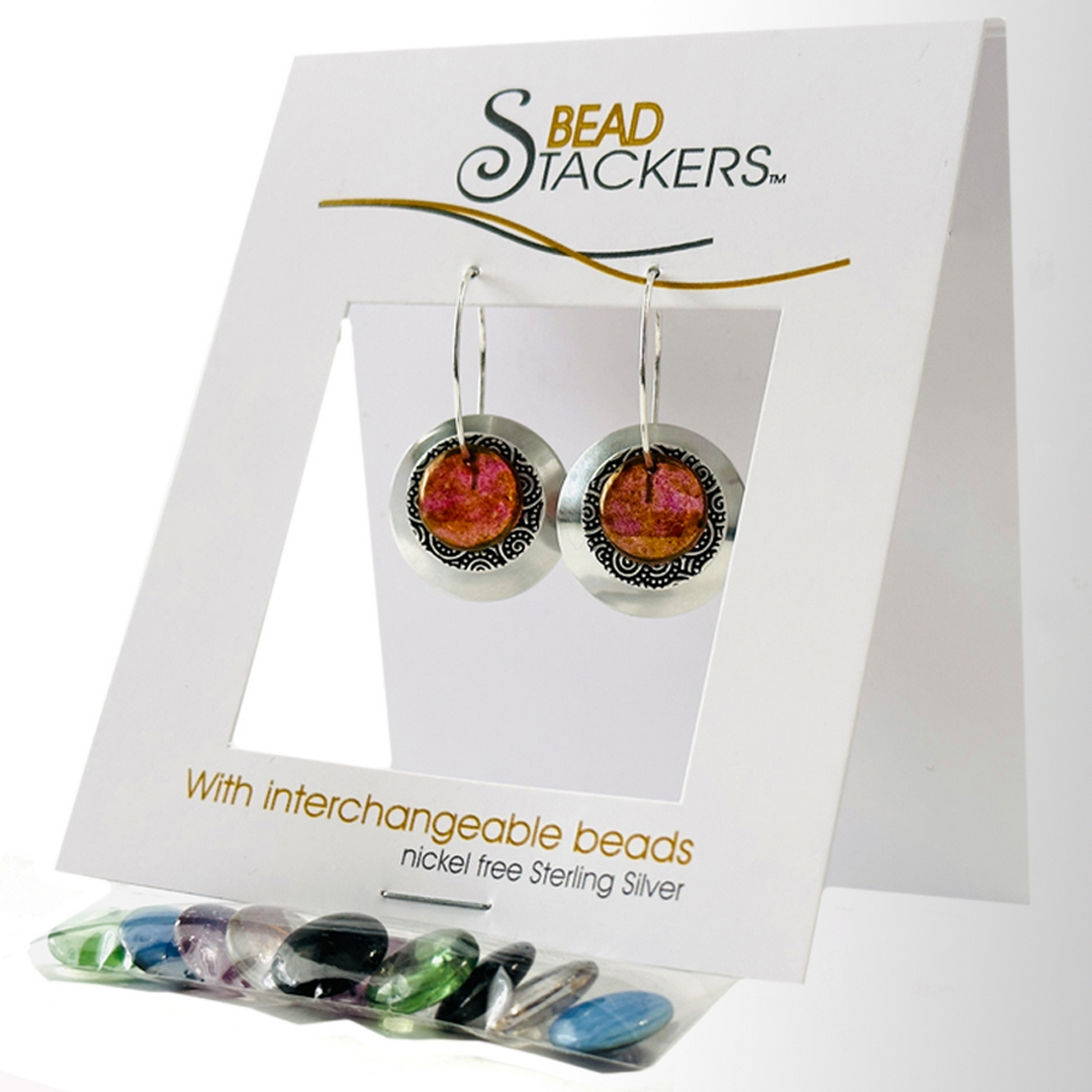 Earrings with Interchangeable Colours TCRD42