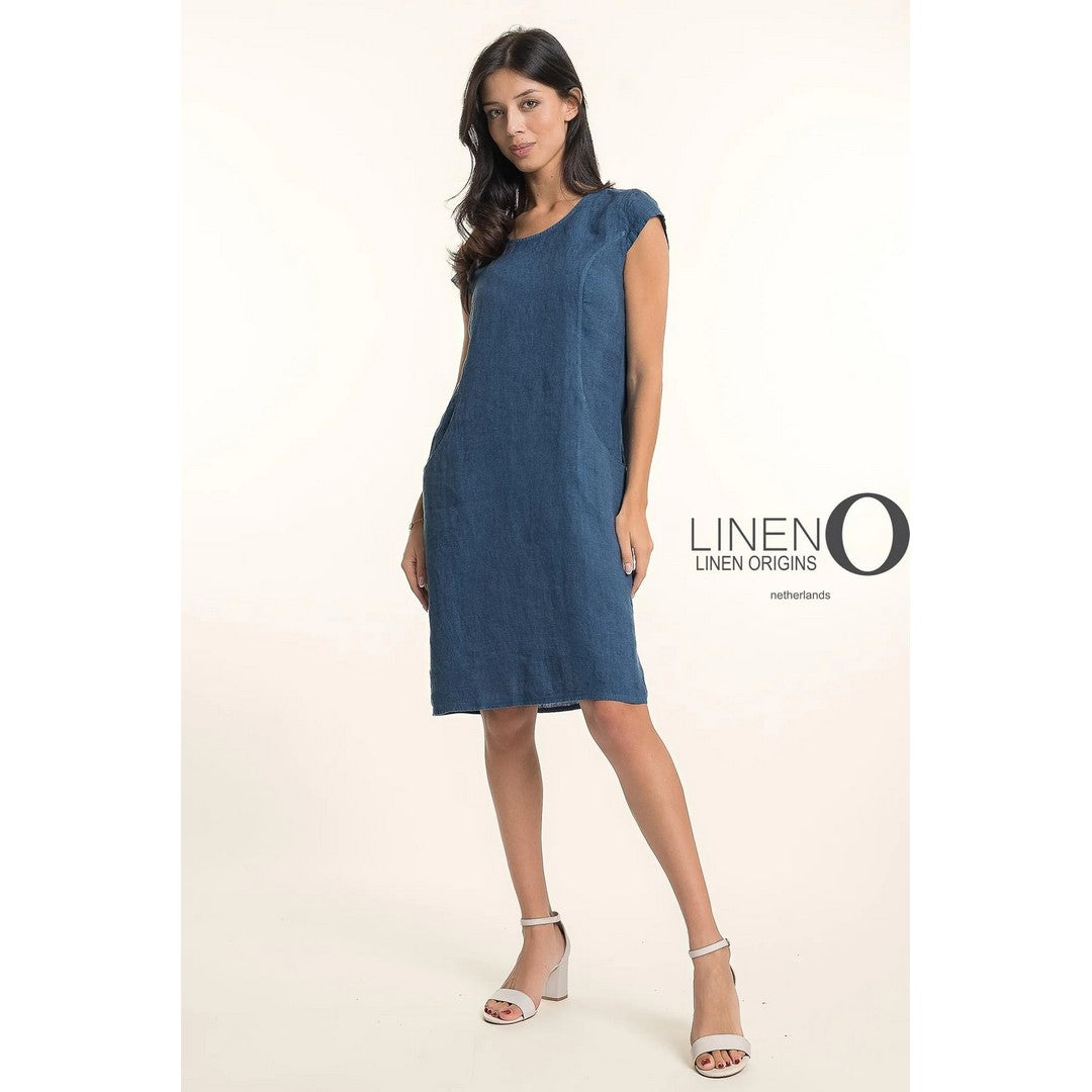 Cap Sleeve Linen Dress TP1749-57