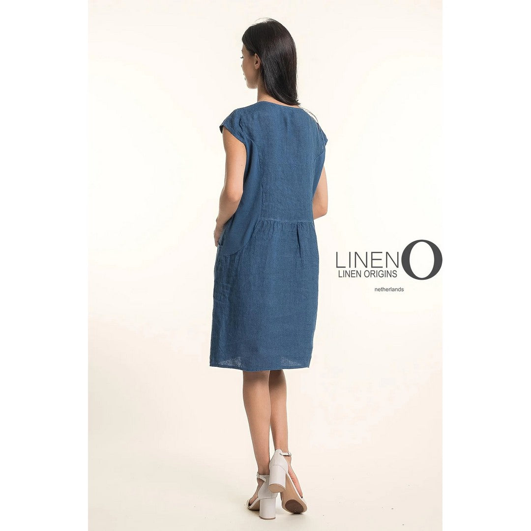 Cap Sleeve Linen Dress TP1749-57