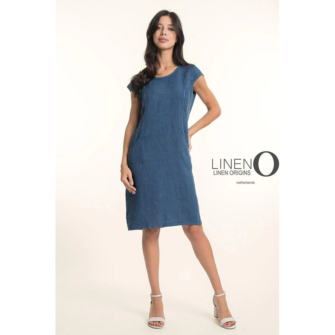 Cap Sleeve Linen Dress TP1749-57