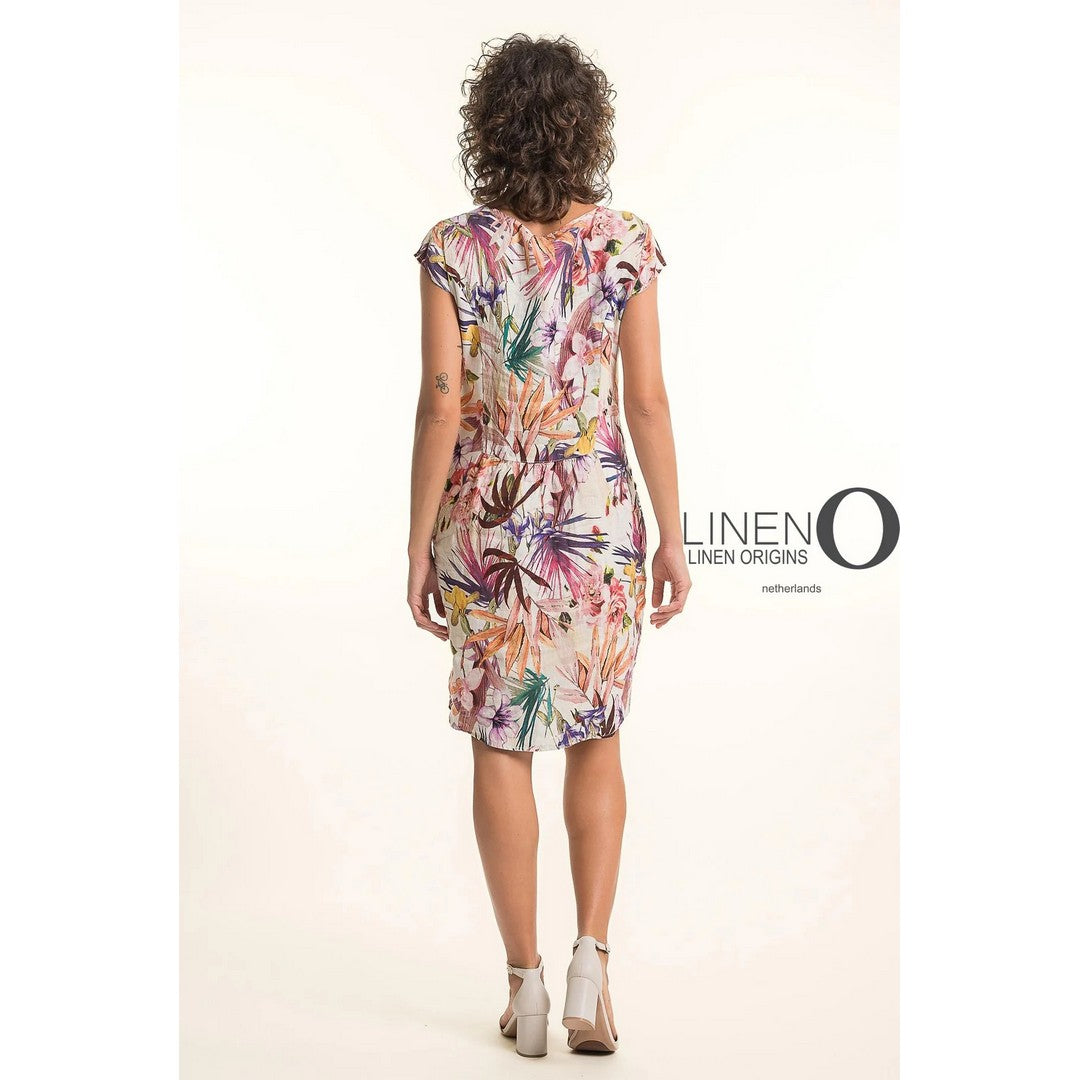 Cap Sleeve Linen Dress TP1758P-159