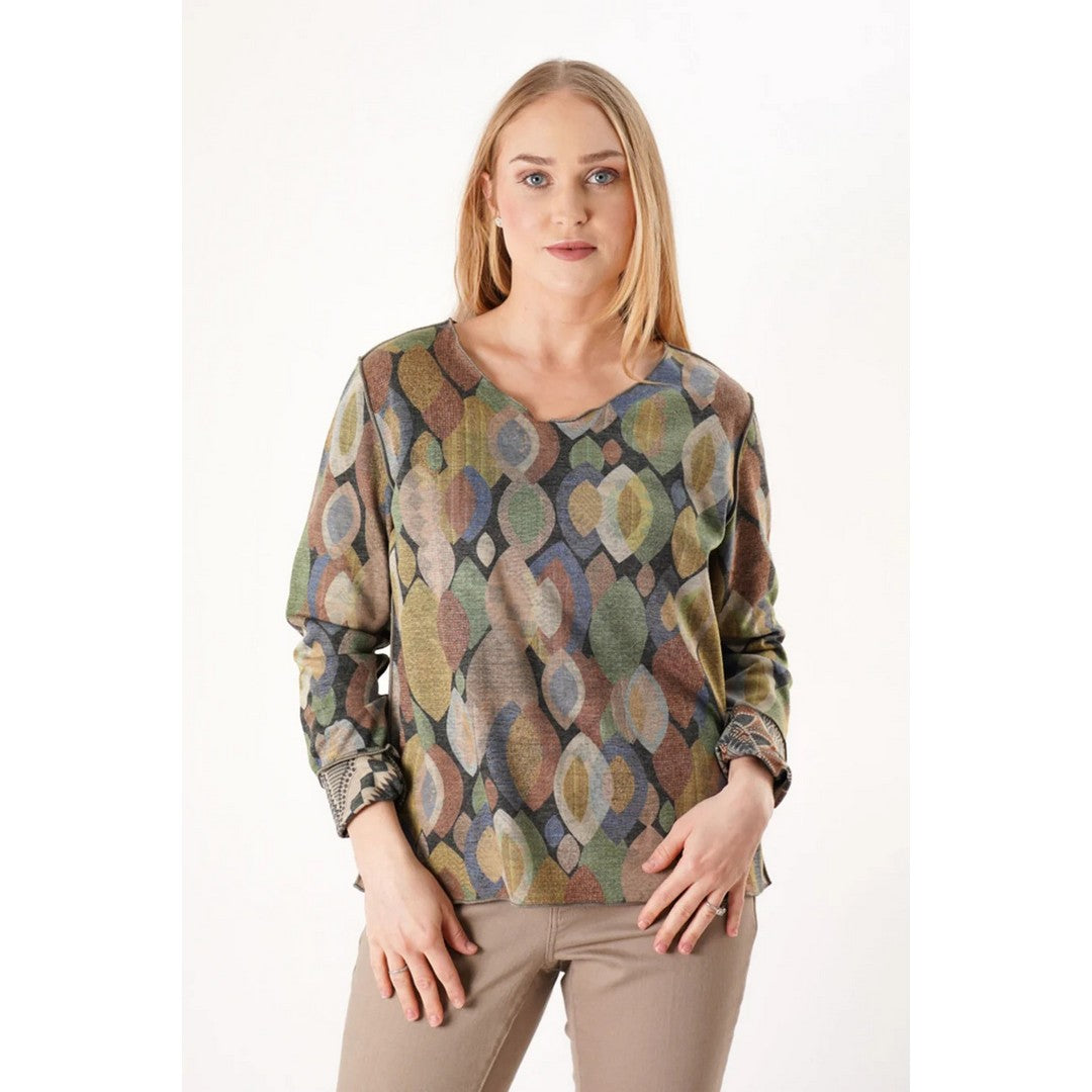 Leaf Print Reversible Tee TT13010