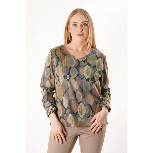 Leaf Print Reversible Tee TT13010