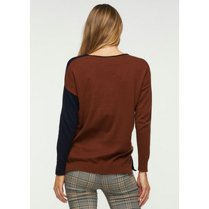 Colour Block V-Neck Sweater ZP5345U